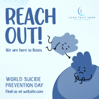Reach Out Suicide prevention Instagram Post