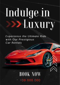 Luxurious Car Rental Service Flyer