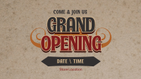  Vintage Grand Opening Animation