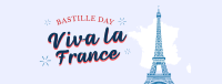 Celebrate Bastille Day Facebook Cover Design