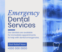 Corporate Emergency Dental Service Facebook Post