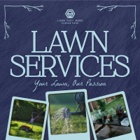 Rustic Lawn Services Instagram Post Design