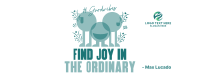 Finding Joy Quote Facebook Cover