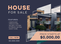 Premium House Postcard Design