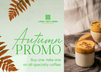 Autumn Coffee Promo Postcard