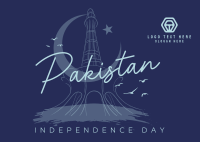 Pakistan Independence Day Postcard