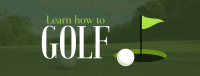 Minimalist Golf Coach Facebook Cover Image Preview