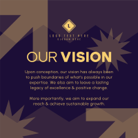 Corporate Our Vision Instagram Post Design