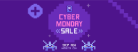 Pixel Cyber Monday Facebook Cover Design