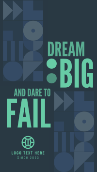 Dream Big, Dare to Fail Instagram Reel