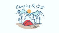 Camping and Chill Zoom Background