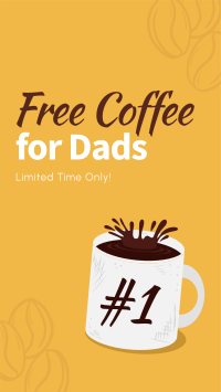 Father's Day Coffee Facebook Story Design