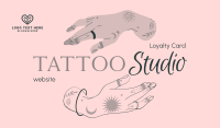 Tattoo Studio Art Business Card