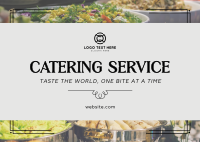 Sophisticated Catering Service Postcard