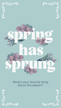 Vintage Floral Spring Instagram Story Design