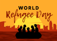 World Refuge Day Postcard