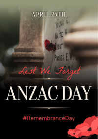 Silhouette Anzac Day Flyer