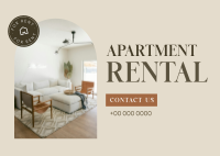 Apartment Rental Minimalist Postcard