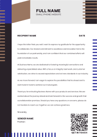 Geometric Business Abstract Letterhead