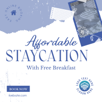  Affordable Staycation  Instagram Post