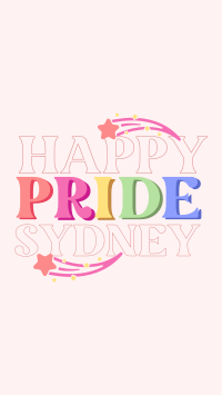 Happy Pride Text Facebook Story