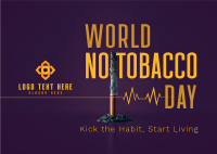 No Tobacco Day Postcard