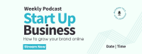 Simple Business Podcast Facebook Cover Design