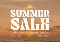 Sunny Summer Sale Postcard