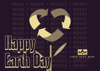 Earth Day Recycle Postcard