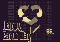 Earth Day Recycle Postcard