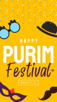 Purim Accessories Facebook Story