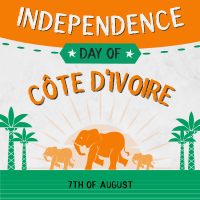 Ivory Coast Independence Day Instagram Post