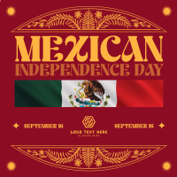 Rustic Mexican Independence Day Instagram Post Design