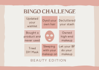 Beauty Bingo Challenge Postcard