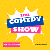 Live Comedy Show Instagram Post Design