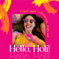 Hello Holi Instagram Post