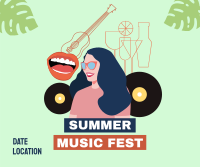 Summer Music Festival Facebook Post