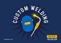 Custom Welding Postcard