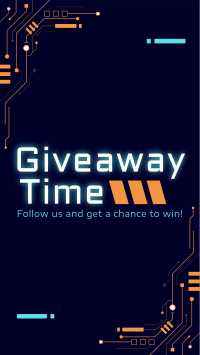 Circuit Board Giveaway Instagram Story Design