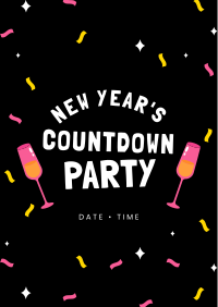 New Year Countdown Party Poster