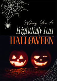 Halloween Greeting Minimal Flyer