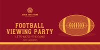 Football Viewing Party Twitter Post