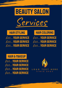 Salon Services Flyer