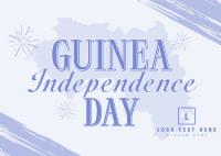 Guinea Independence Day Postcard Design