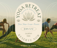 Yoga Retreat Day Facebook Post