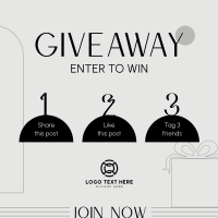 Simple Giveaway Instructions Instagram Post