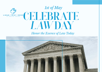 Celebrate Law Postcard