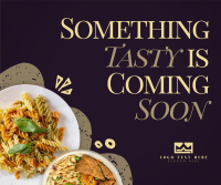 Tasty Food Coming Soon Facebook Post