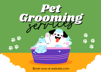 Pet Service Postcard example 1