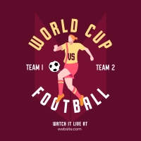 Football World Cup Tournament Instagram Post Design